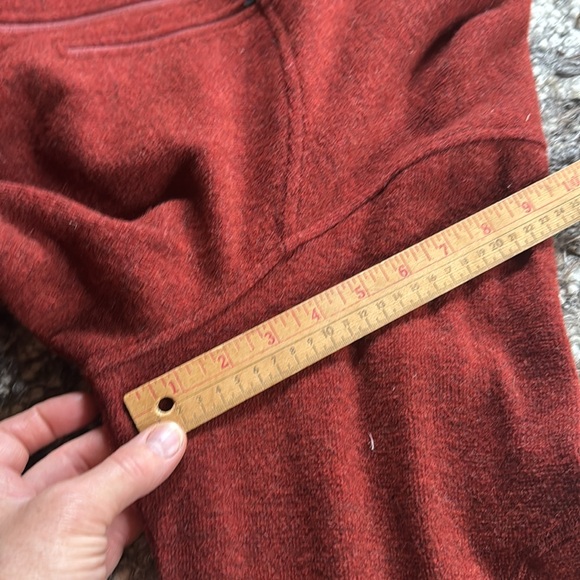 Ibex Scout Jura Merino Wool Bucle Jacket full zip sweater beautiful red brick XL - Picture 11 of 12